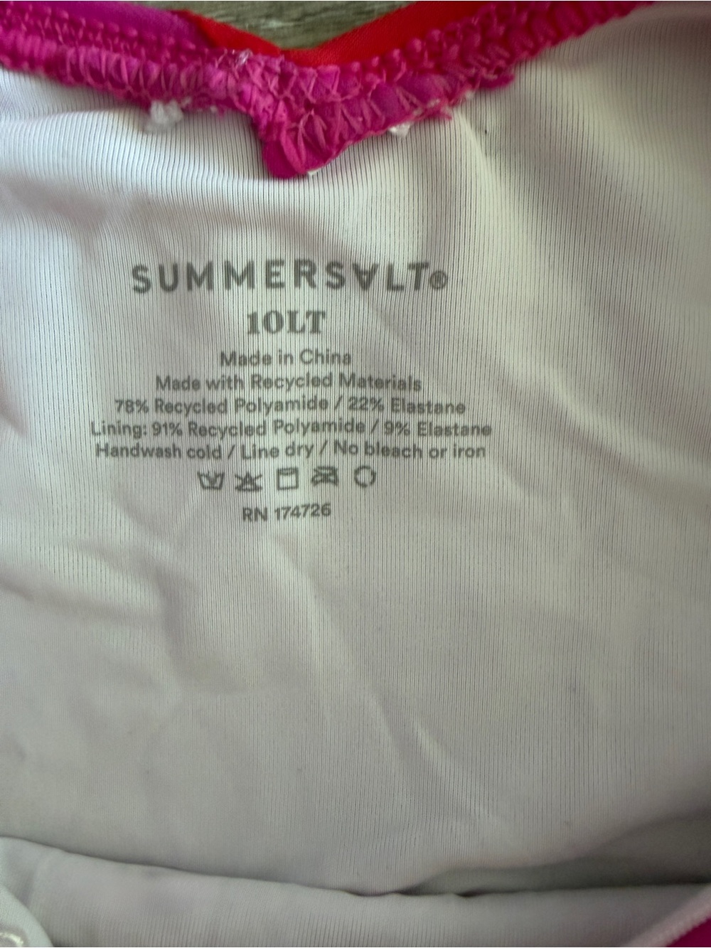 Summersalt The Marina Long Torso One Piece Swimsuit size 10 - Picture 4 of 7